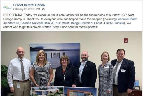 KPM Franklin Provides Site Development Services to UCP of Central Florida